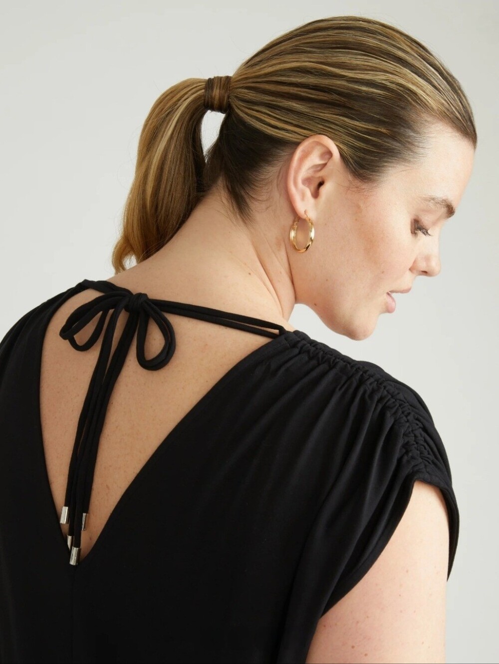 Universal Standard Kris Divine Jersey Kaftan Black Dress, Size 38/40, NWT